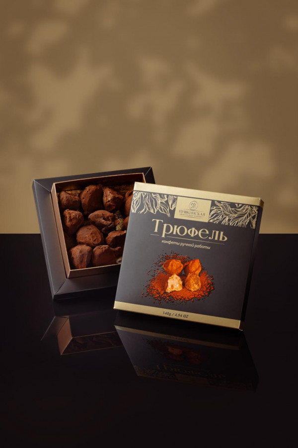 №1 Пушкинская фабрика Конфеты Трюфель, 140г в Арсеньеве